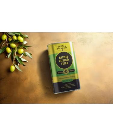 Cretan Elements Extra Virgin Olive Oil 1L | Authentic Olive Oil from Crete Greece - Buy Online on SooperMarket.com