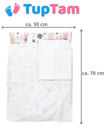 TupTam Baby Changing Mat with 2 Terry Cloth Covers - Forest/Beige 70 x 50 cm | International Shipping Available - Buy Online on SooperMarket.com