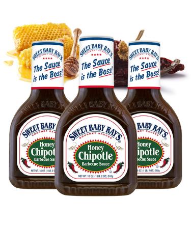 Sweet Baby Ray's |BBQ sauce Honey Chipotle |3 pack (3 x 18 oz 425ml) Original American barbecue sauce |USA grill sauce with a smoky smoke taste honey chipotle 510 g (3 Pack)