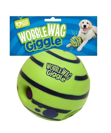 Wobble Wag Giggle Ball Interactive Dog Toy Fun Giggle Sounds When Rolled or Shaken Pets Know Best As Seen On TV