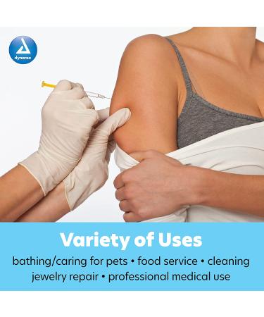 Dynarex Safe-Touch Latex Exam Gloves - Powder-Free, Medium, 100/Box - Healthcare, Law Enforcement, Industrial & Salon/Spa Use - Buy Online on SooperMarket.com