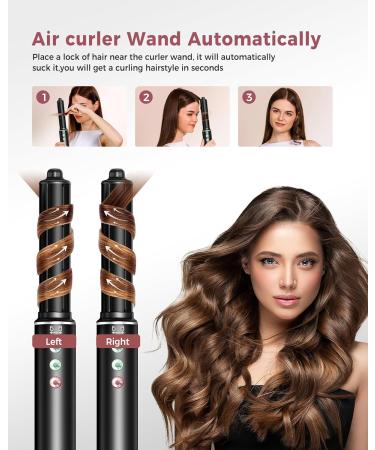 Airstyler 5 in 1: Powerful 110 000 RPM Hair Dryer Ionic Hair Styler Curling Rod & Smoothing Brush | Lightweight & Quiet | International Shipping Available - Buy Online on SooperMarket.com