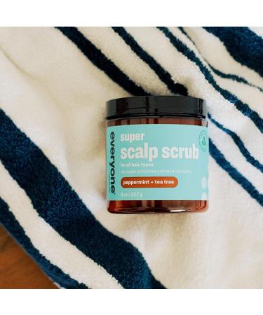 Everyone Hair Care Super Scalp Scrub - Peppermint & Tea Tree | Gentle Exfoliator for Scalp | 8 fl oz | Sulfate & Paraben Free - Buy Online on SooperMarket.com