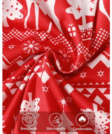 Christmas Matching Family Pyjamas Set - Red Xmas Sleepwear for Adults, Kids & Baby 12-18 Months - Buy Online on SooperMarket.com