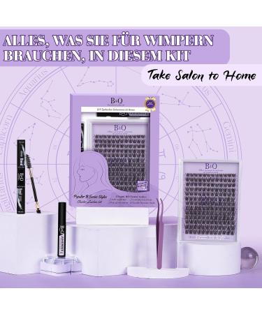 Shop 156 PCS Lash Extension Set - DIY Eyelash Extensions with Adhesive & Remover | B15 Kit - Buy Online on SooperMarket.com