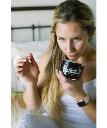 Coconut Essentials Moisturizing Body Butter - 8 oz - Coconut Oil, Vitamin E, Shea, Peppermint, Almond, Cocoa & Sunflower for Glowing Skin - Buy Online on SooperMarket.com