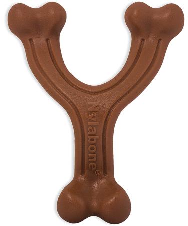 Nylabone Wishbone Dog Chew Toy for Adult Dogs - Bison Large/Giant Size | Durable Ergonomic Design | For Puppies and Adult Dogs | 1 Count - Buy Online on SooperMarket.com