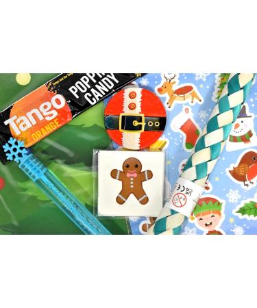 Classic Retro Christmas Sweets and Treats Mini Letter Box Treat Gift Box - Filled with Classic Christmas Festive Themed Pocket Money Toys and Chocolate (alternative Selection Box) - Buy Online on SooperMarket.com