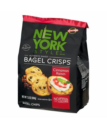 New York Style Cinnamon Raisin Bagel Crisps, 7.2 oz (Pack of 3) - Perfect Party Time Snacks - Buy Online on SooperMarket.com