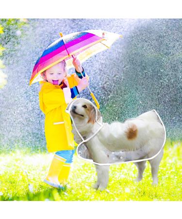 Buy Petcute XXL Waterproof Dog Raincoat - Transparent Breathable Hooded Rain Coat for Medium & Large Dogs - Buy Online on SooperMarket.com