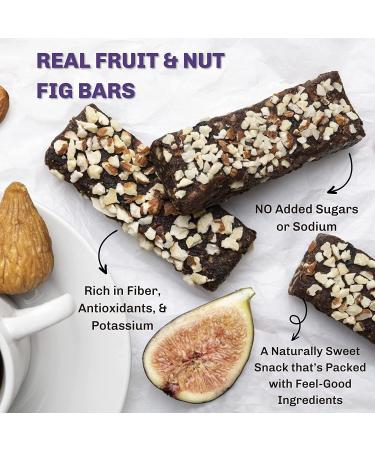 FigNuts Gluten Free Fig Bars - Real Fruit Snack Bar Variety Pack | Non-GMO, High Fiber, No Added Sugar | 6 oz Bags (4 Pack) - Buy Online on SooperMarket.com