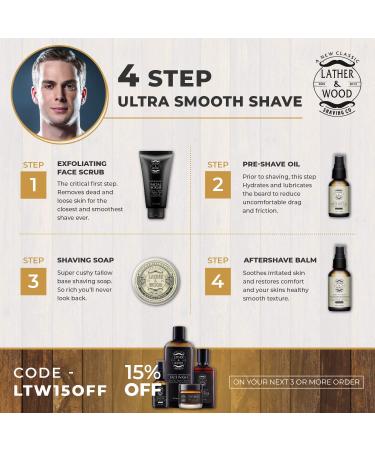 Sandalwood Pre-Shave Oil - 2 oz - Premium Shaving Oil for Smooth Irritation-Free Shave - Buy Online on SooperMarket.com
