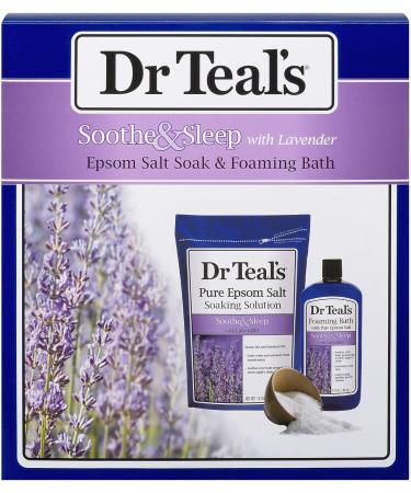 Dr Teal's Lavender Epsom Salt & Foaming Bath Oil Gift Set 2022 - Relax and Sleep Peacefully! - Buy Online on SooperMarket.com