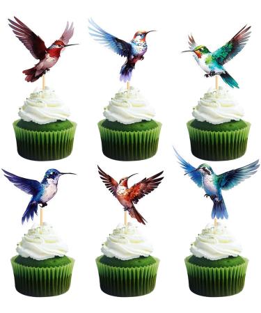 Blumomon 24-Piece Birds & Animals Cupcake Toppers - Perfect Cake Decorations for Children's Birthday Parties - Buy Online on SooperMarket.com