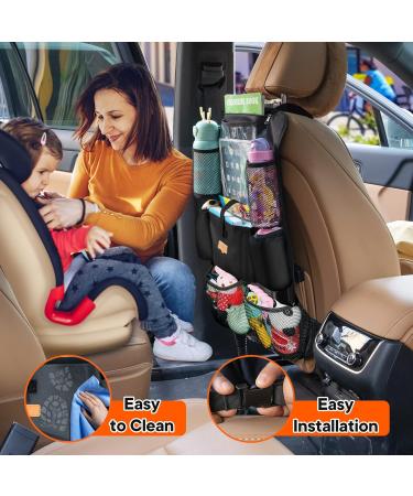 Surdoca Car Organiser - 4th Gen Back Seat Organizer for 10.5 iPad, Kids Toys, Water Proof, Black 2pcs - Buy Online on SooperMarket.com