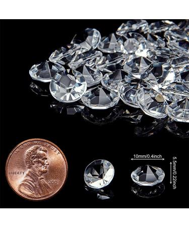 OUTUXED 1000pcs 0.4inch Clear Acrylic Diamonds - Wedding Table Decorations & Bridal Shower Vase Fillers - Buy Online on SooperMarket.com