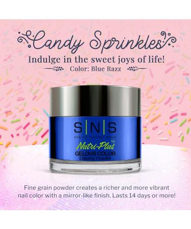 SNS Nail Dip Powder - Blue Razz (CS101) | Long-Lasting Color Low-Odor & No UV Needed - 1 oz for Perfect Nails - Buy Online on SooperMarket.com