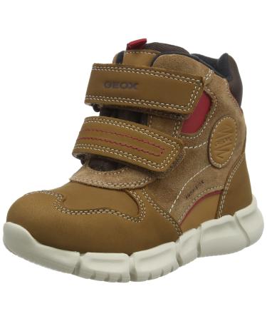 Geox Baby Flexyper Boy B ABX B Hi-Top Sneakers 8.5 UK Child Whisky Brown