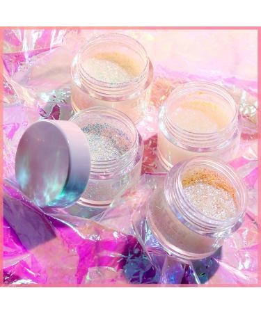 MIELIKKI Glitter Gel for Face & Body | Holographic Sparkling Shimmer Gel | Festival Rave Makeup & Accessories | Reflective Diamond Pigment for Eyes Lips Hair & Nails #02 - Buy Online on SooperMarket.com