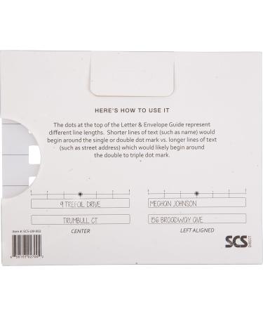 Lettering Envelope Addressing Stencil - Perfect Ruler Guide for Straight Addressing (1 Pack) - Buy Online on SooperMarket.com
