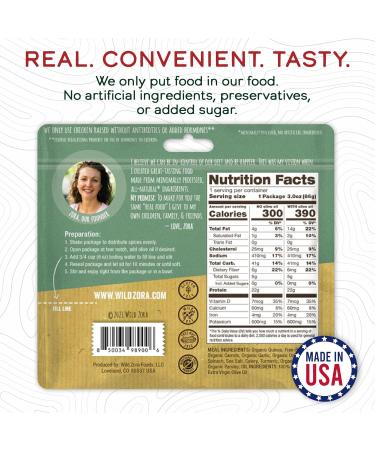 Wild Zora Organic Quinoa Bowls - Herb Roasted Chicken Flavor (3-Pack) | Gluten-Free, Quick & Tasty Meals with Lentils and Olive Oil | Pantry Staple Instant Meal Option - Buy Online on SooperMarket.com
