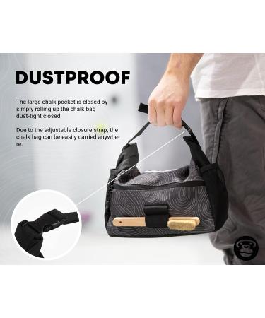 APE13 Chalkbag Boulder Set - Premium Chalk Bag Brush & Chalk for Bouldering - Perfect Gift & Ample Space for Accessories - Buy Online on SooperMarket.com