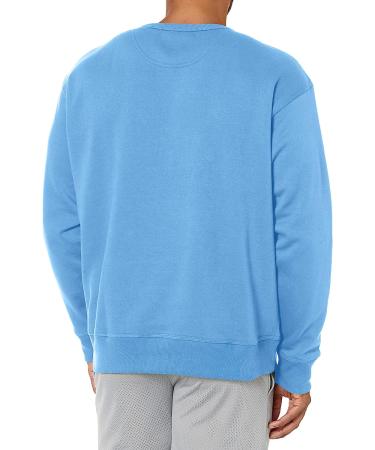Champion Men's Powerblend Crewneck Sweatshirt - Swiss Blue C Logo - Buy Online on SooperMarket.com