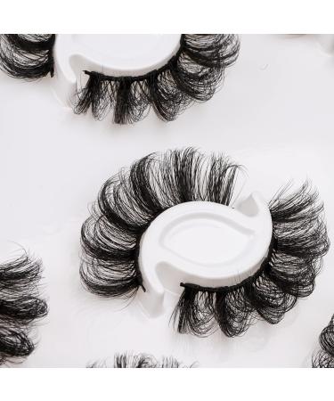 Cuckoo False Eyelashes Russian Strip Lashes DD Curl False Lashes Fluffy Wispy Faux Mink Lashes 10 Pairs Pack Volume Fake Eyelashes Lashes Pack(Cuckoo 10 Pairs-002)