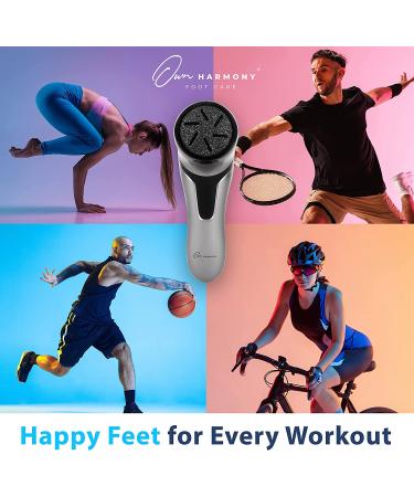Own Harmony Electric Foot Callus Remover with Vacuum - Professional Pedicure Tools Kit for Powerful Pedi Care - CR2100 Quantum Silver - Buy Online on SooperMarket.com
