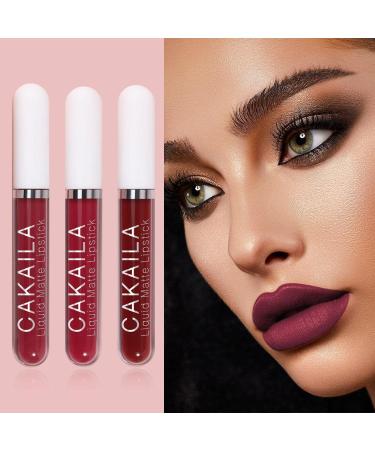 YUECI 3-Piece Moisturizing Long-Lasting Matte Lip Gloss Set - Waterproof Non-Stick Cup Liquid Lipstick #06 - Professional Makeup Lip Balm - Buy Online on SooperMarket.com