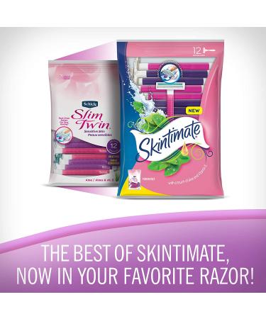 Skintimate Twin Blade Women's Disposable Razors 12 ct - Pack of 2 - Buy Online on SooperMarket.com