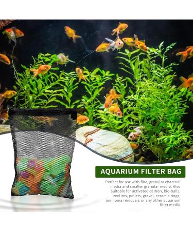 MOZEAT LENS Aquarium Filter Bag - 10 Reusable High Flow Zipper Bags for Activated Carbon & Bio-Ball - Black Network Filter Bags for Optimal Water Filtration - Buy Online on SooperMarket.com