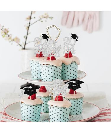 24 Pack Graduation 2024 Cupcake Toppers Glitter Congrats 2024 Done Diploma Cupcake Picks for Class of 2024 Graduation Theme Cake Decorations Party Supplies Silver congrats 2024(24 pcs) Silver-1 - Buy Online on SooperMarket.com