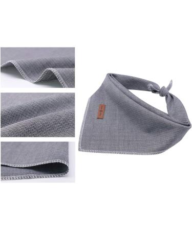 Lionet Paws Dog Bandana - Triangle Scarf for Dogs Grey SS (Pack of 1) | Stylish & Durable Pet Accessory for Global Shipping - Buy Online on SooperMarket.com