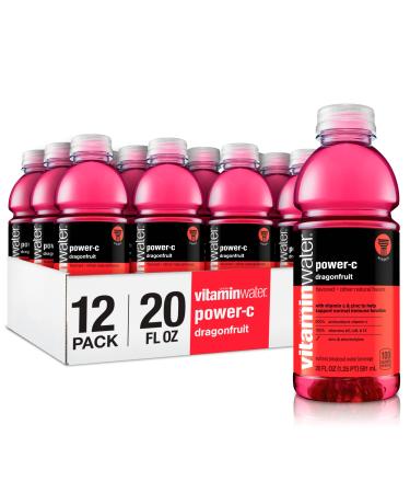 vitaminwater power-c electrolyte enhanced water w/vitamins dragonfruit drinks 20 fl oz 12 Pack Power-C Dragonfruit 20 fl oz (Pack of 12)