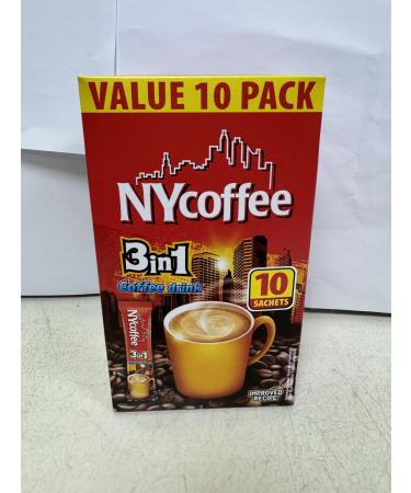 NY Coffee 3in1 Coffee Sachets 140g (10 Sachets) - Box of 8 (Total 80 Sachets)