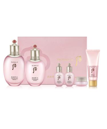 The History of Whoo Gongjinhyang Soo Vital Hydrating Special Set | Contains Gongjinhyang Soo Hydrating Balance (150ml + 20ml) Emulsion (110ml + 20ml) Cream (20ml) & Foam Cleanser (40ml)