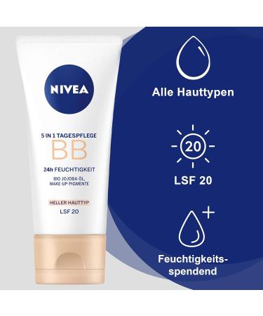 NIVEA Daily Essentials BB Cream 5-in-1 Beautifying Moisturiser Light 50ml - Pack of 1 - Buy Online on SooperMarket.com