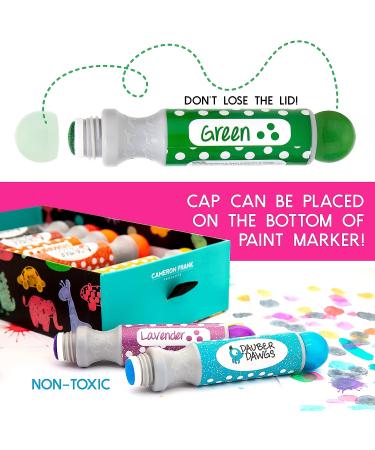 Washable Dot Markers 16 Pack with Activity Sheets - Kids Arts & Crafts Kit with Glitter - Toddler & Preschool Supplies - Buy Online on SooperMarket.com