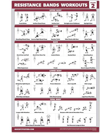 Buy Palace Learning 3-Pack: Resistance Tapes Workouts Vol. 1 & 2 + Stretching Exercises Poster Set - Laminated 18 X 24 Training Tables for International Shipping - Buy Online on SooperMarket.com