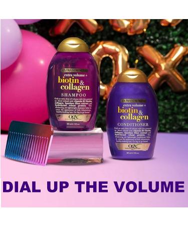 OGX Thick & Full Biotin & Collagen Shampoo - 13 Fl Oz | Sulfate-Free Volumizing Formula for Fine Hair - Buy Online on SooperMarket.com