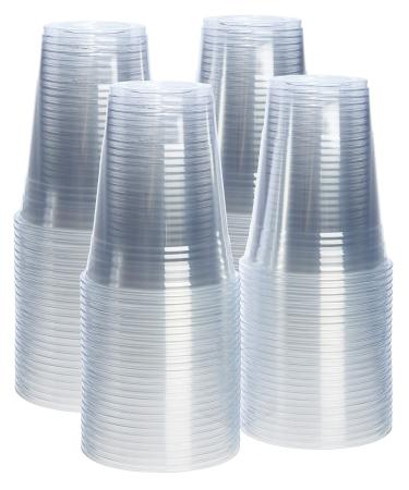 100 Pack - 16 oz. Crystal Clear PET Plastic Cups