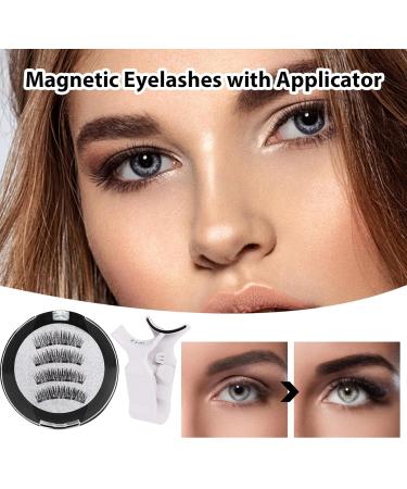 Bexdug Reusable Magnetic Eyelashes - Women False Eyelashes | With Clip Natural Look Magnetic Lashes Magnetic Fake Lashes For Easy Application - Buy Online on SooperMarket.com