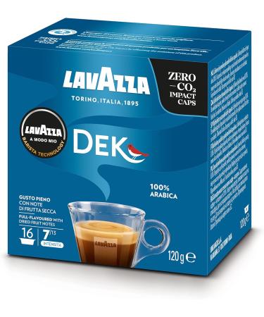 Lavazza A Modo Mio Dek Cremoso 16 Decaffeinated Coffee Capsules (6) Dek Cremoso 16 Count (Pack of 6) - Buy Online on SooperMarket.com
