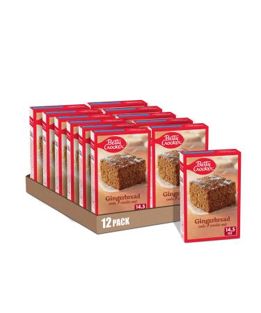 Betty Crocker Gingerbread Cake and Cookie Mix, 14.5 oz. (Pack of 12) Gingerbread 14.5 Ounce (Pack of 12)