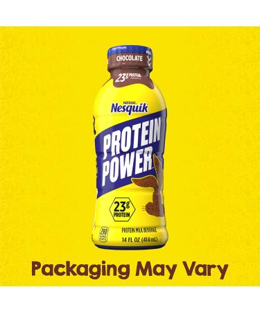 Nestle Nesquik Protein Plus Chocolate Milk - 14 Fl Oz (Pack of 12) - Buy Online on SooperMarket.com