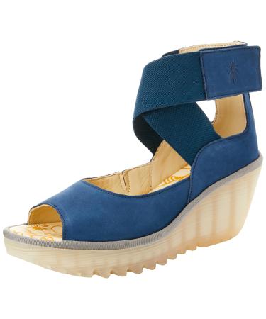 Fly London Women's Yefi473fly Sandal 7 UK Blue