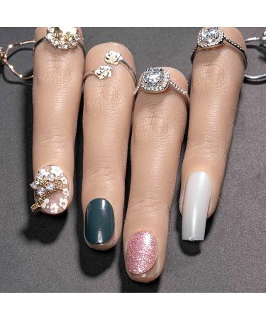 Yokilly Flexible Silicone Nail Training Finger for Acrylic Nails - Perfect for Nail Art Practice - 1 Piece - Buy Online on SooperMarket.com