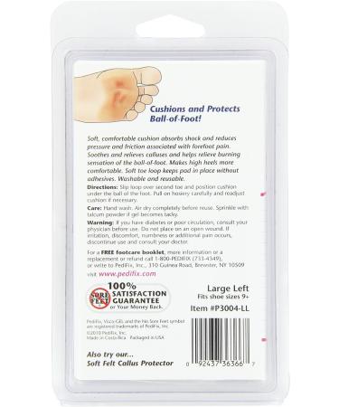 PediFix Visco-Gel Metatarsal Pad w/ Toe Loop - Large Left | Pain Relief & Support - Buy Online on SooperMarket.com