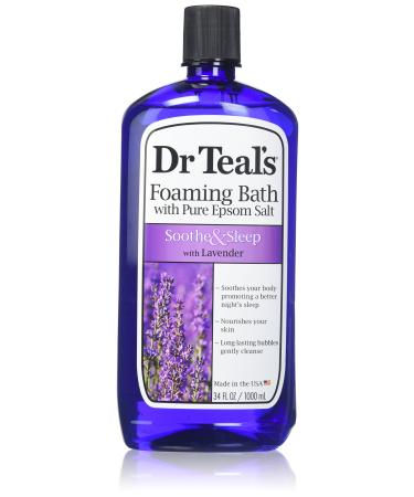 Dr. Teal's Foaming Bath, Lavender, 34 Fluid Ounce,Pack of 2